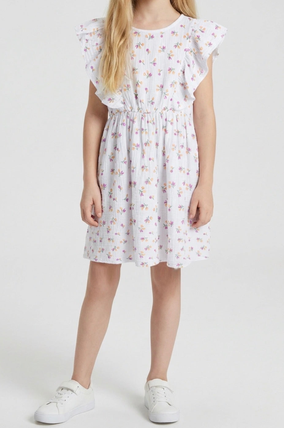 Musselin Kleid Blümchen