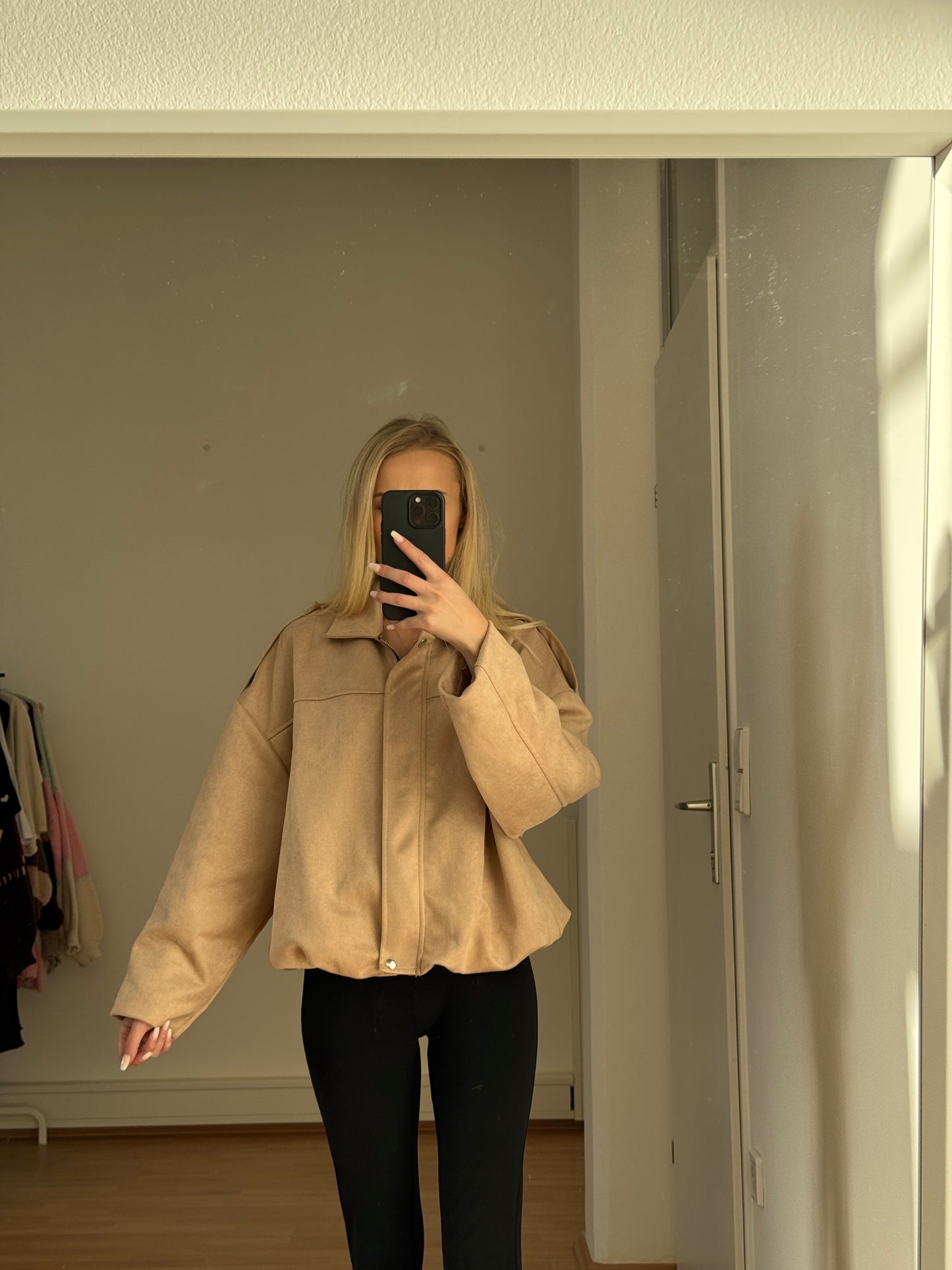 Wildlederoptik Jacke