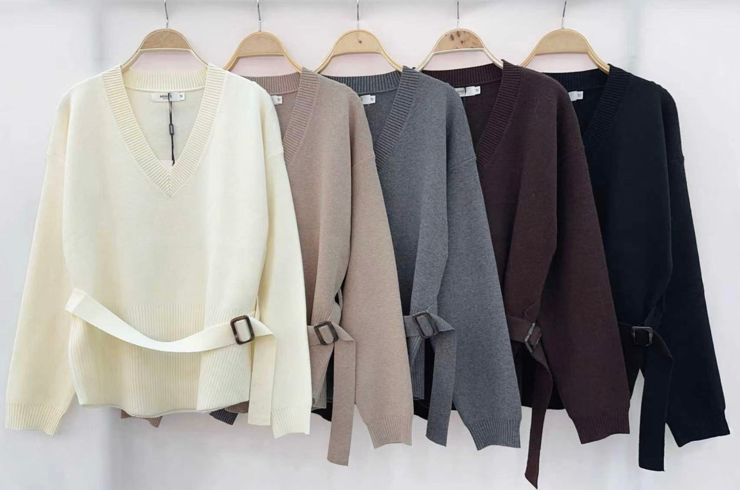 Pullover mit Gürtel
