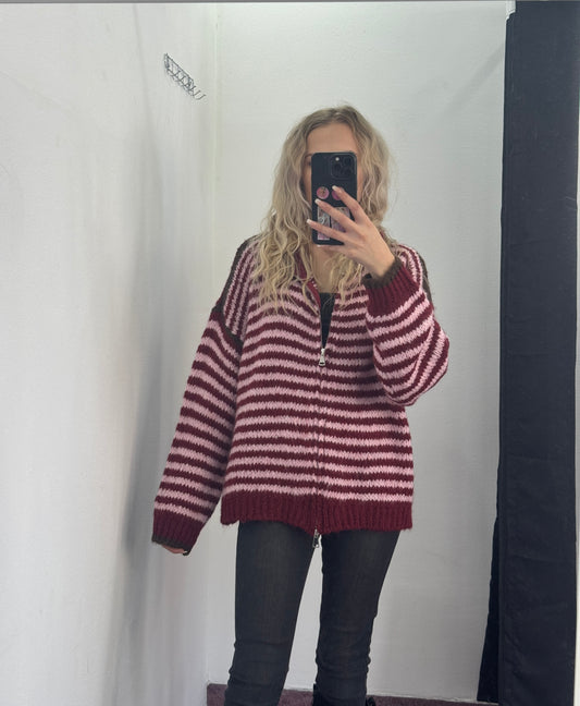 Weste Kuschel Stripe
