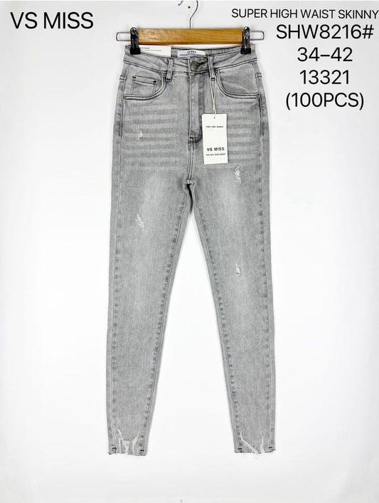 Skinny Jeans Grau
