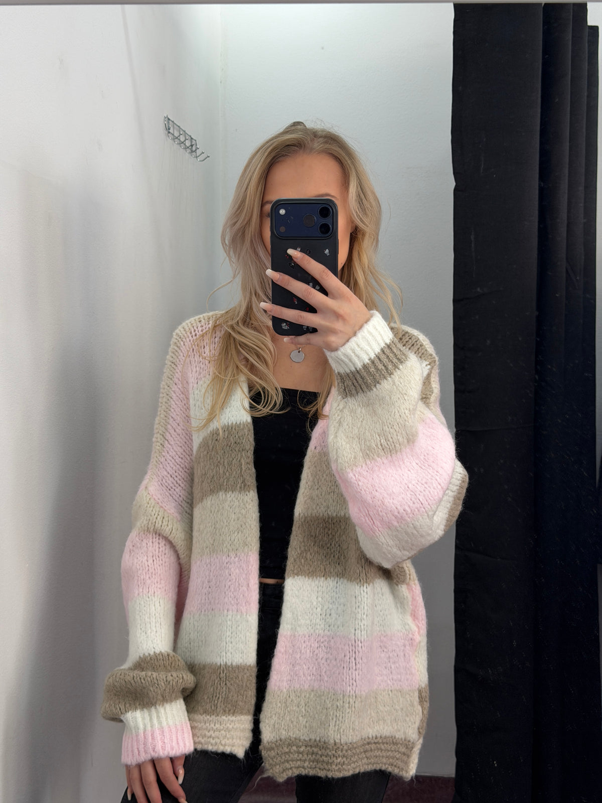 Strickjacke farbig