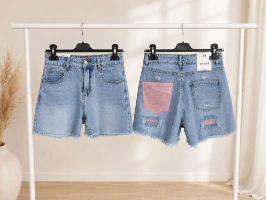 Glitzer Shorts Pink