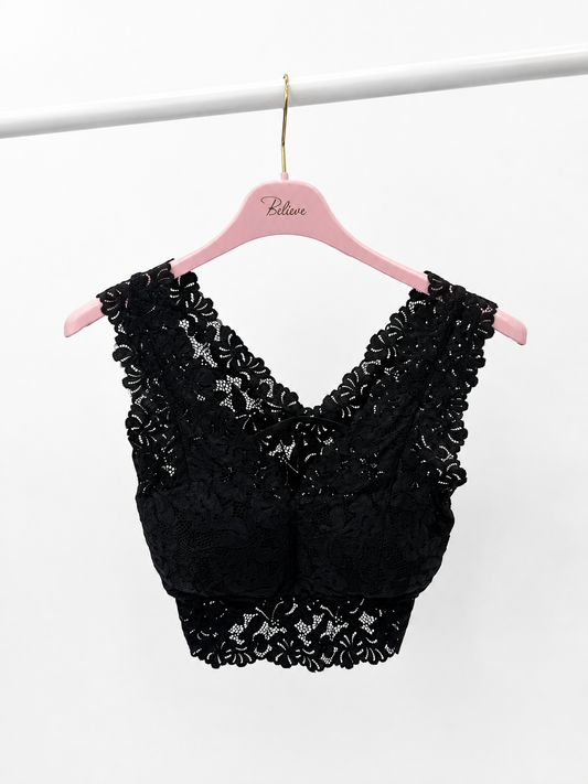 Top mit Spitze