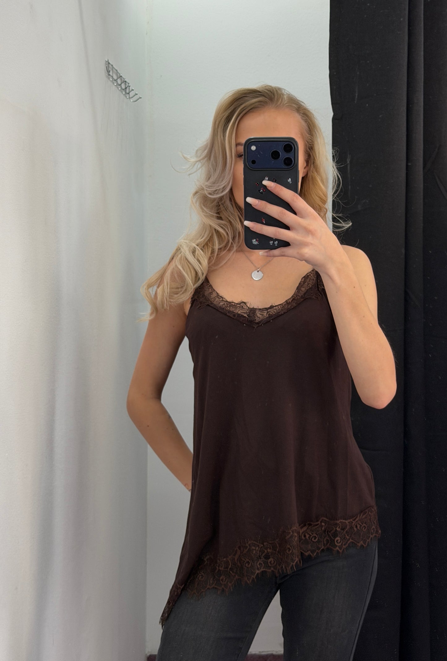 Top mit Spitze Basic