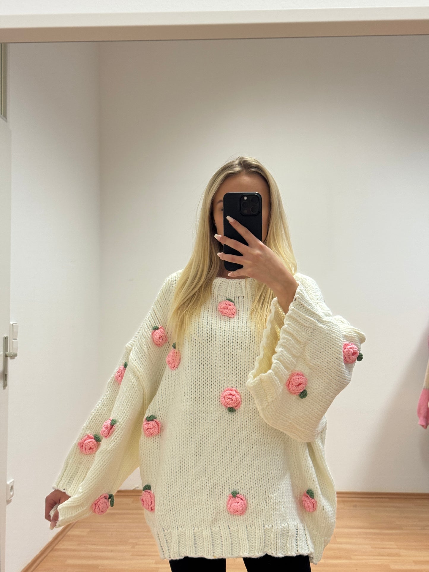 Handmade Pullover Flower