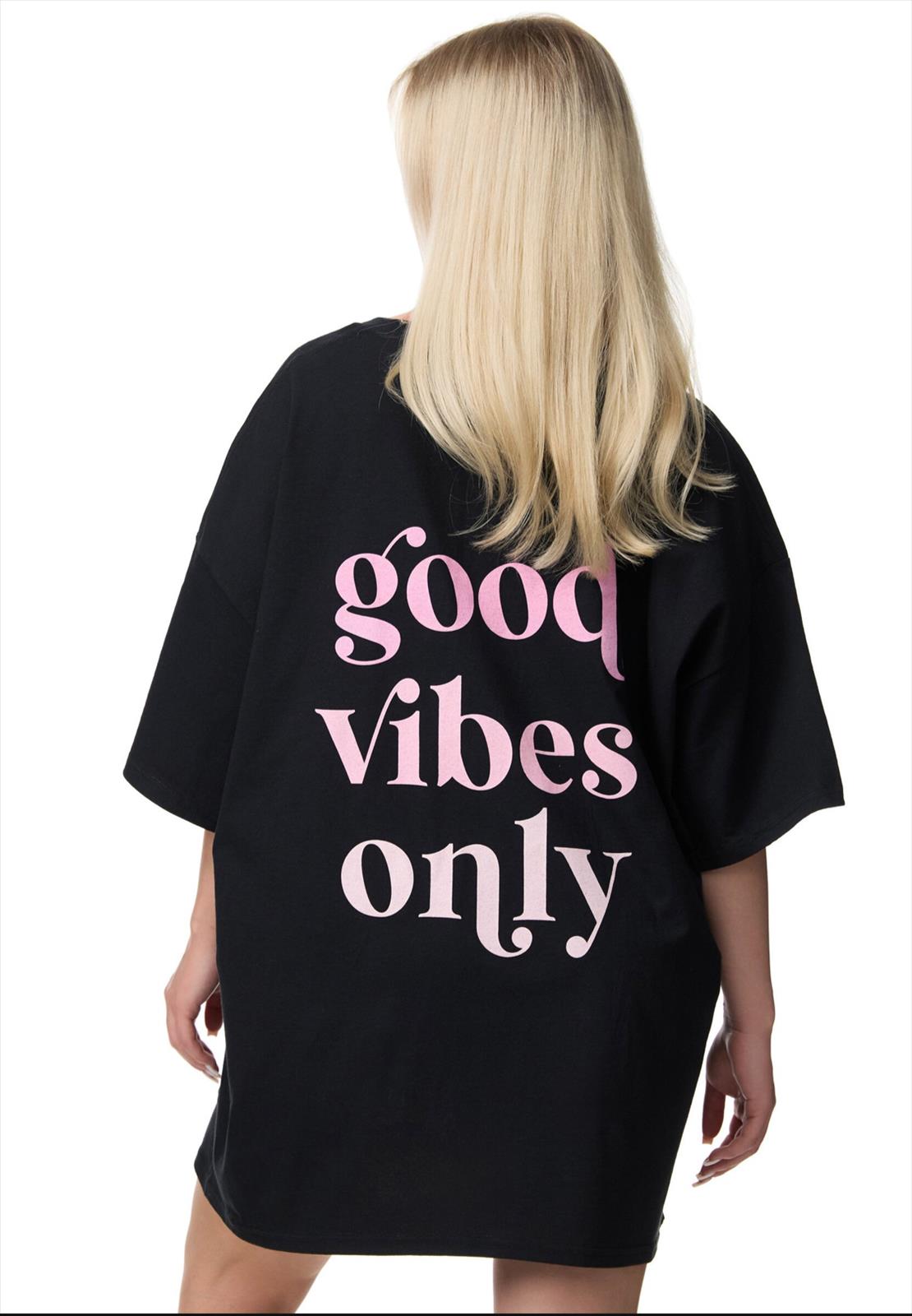 Oversize T-Shirt Good Vibes Only