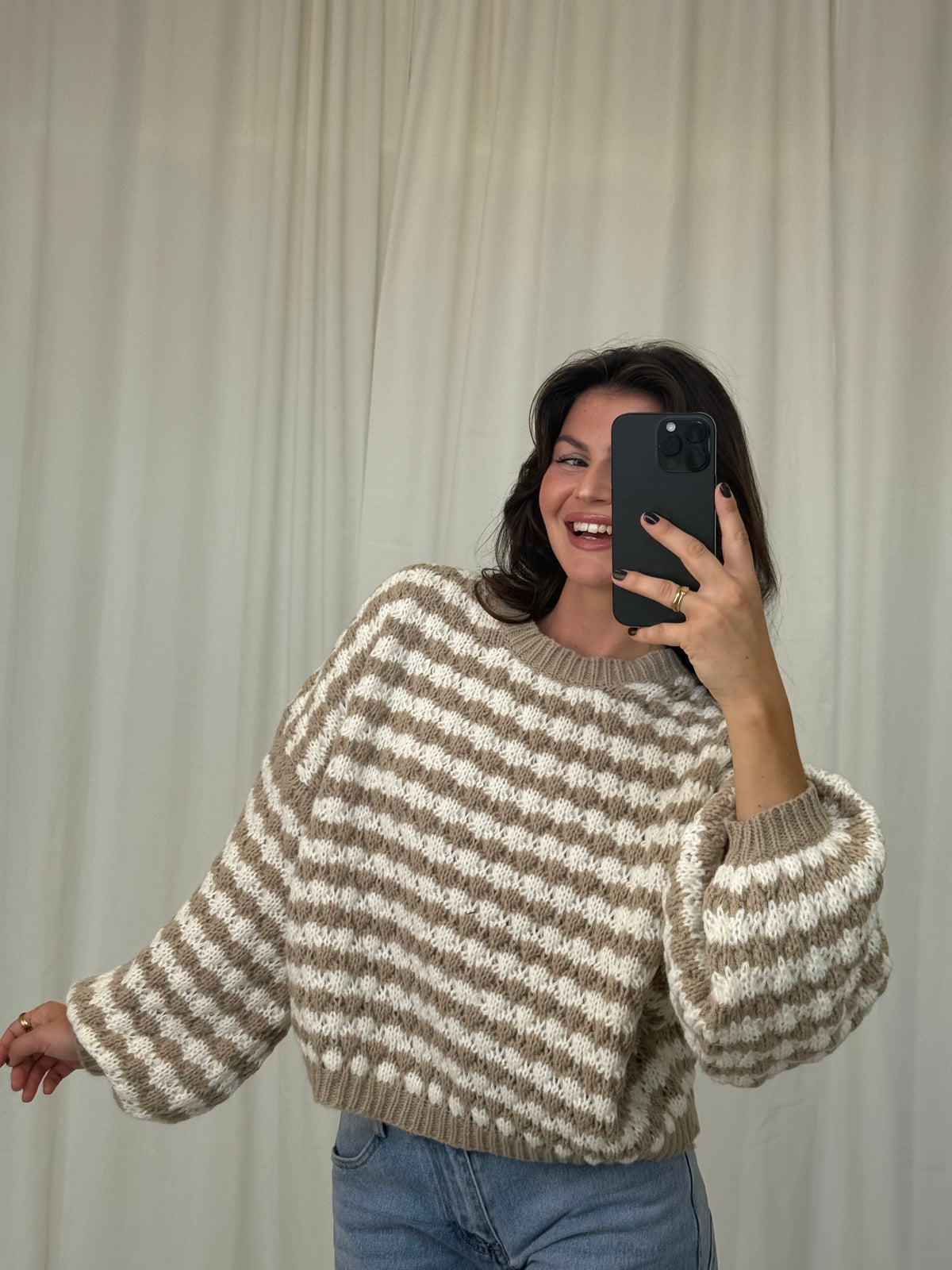 Vorbestellung/ Pullover Taupi