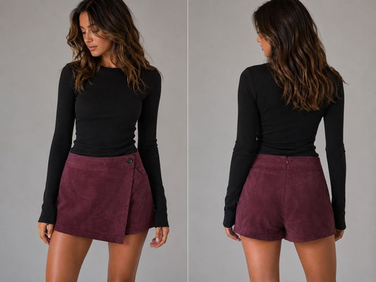 Velour Skort