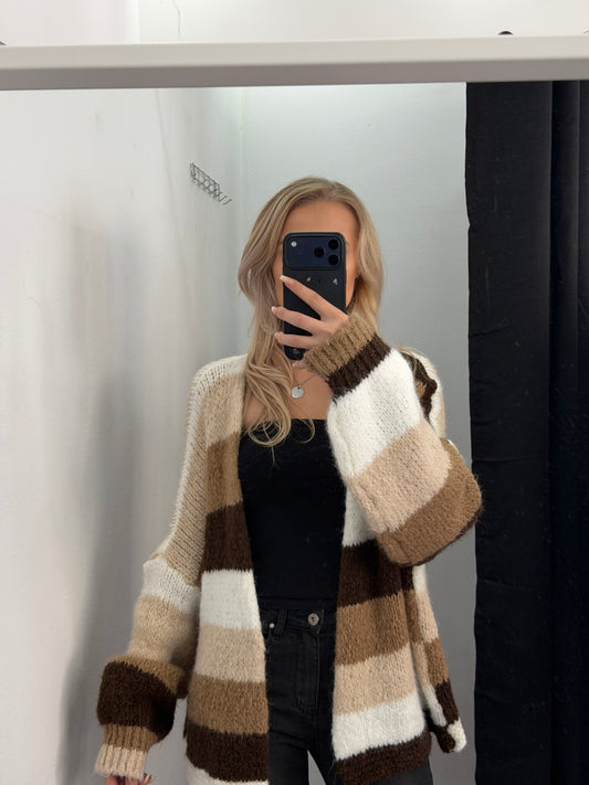Strickjacke farbig