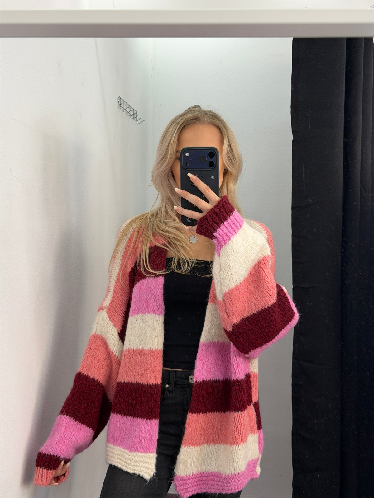 Strickjacke farbig