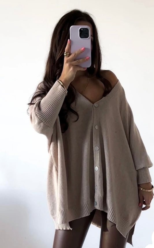 Strickjacke Oversize