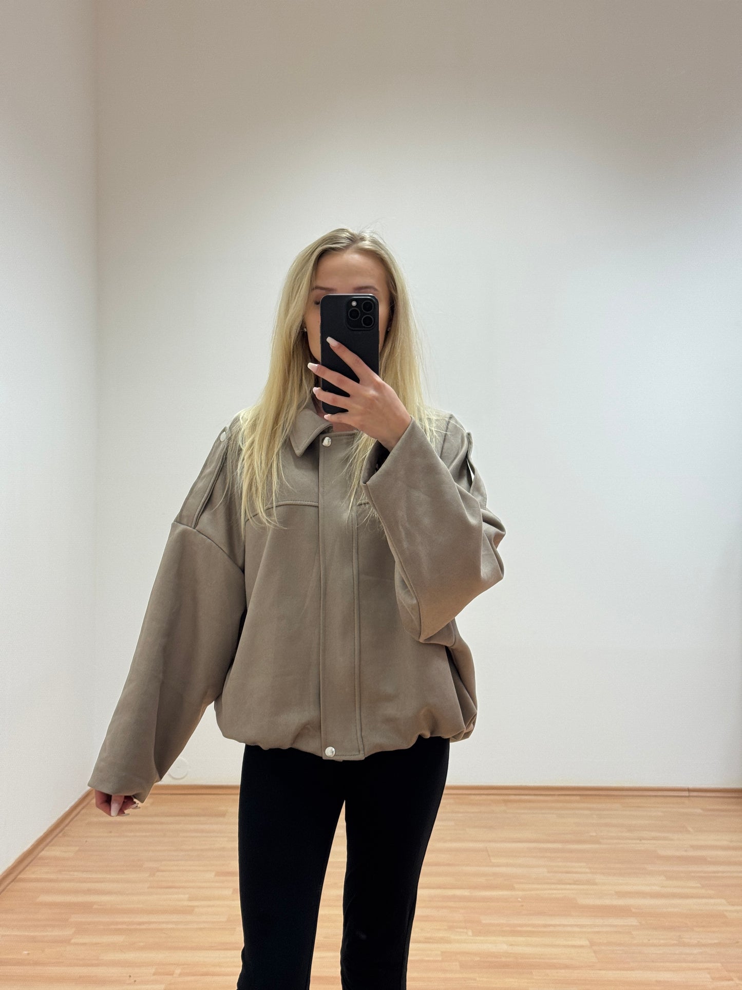 Wildlederoptik Jacke