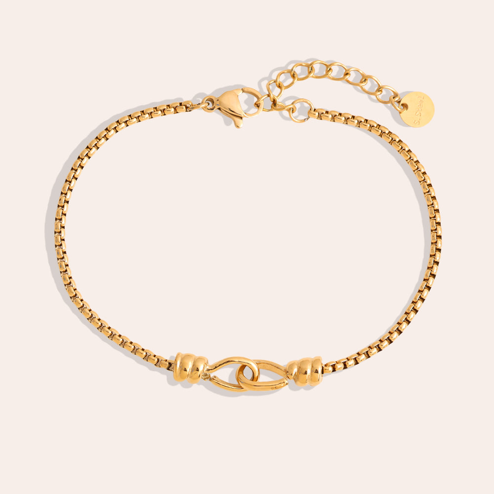 16cm Minimalistisches Haken Edelstahl Armband